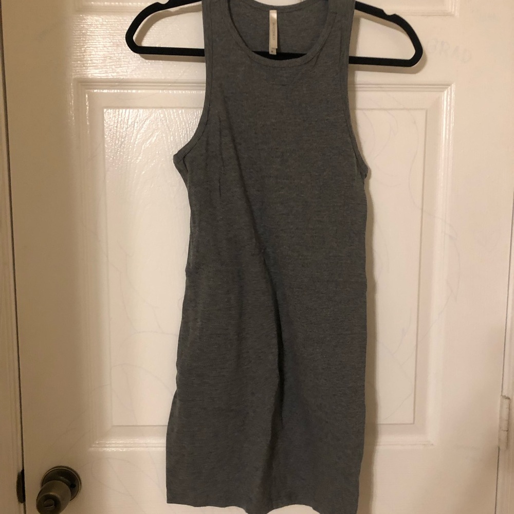 Bozzolo gray medium tight cotton party dress
